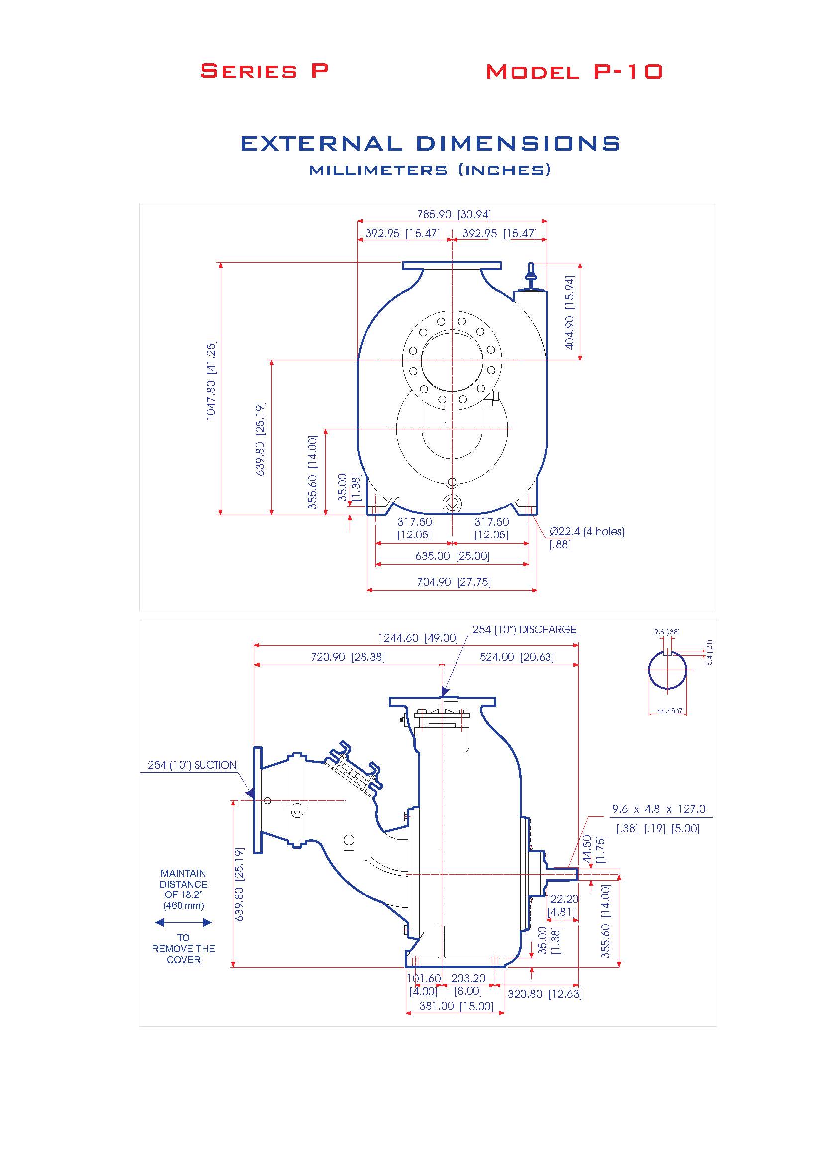 P-10 Dimensions
