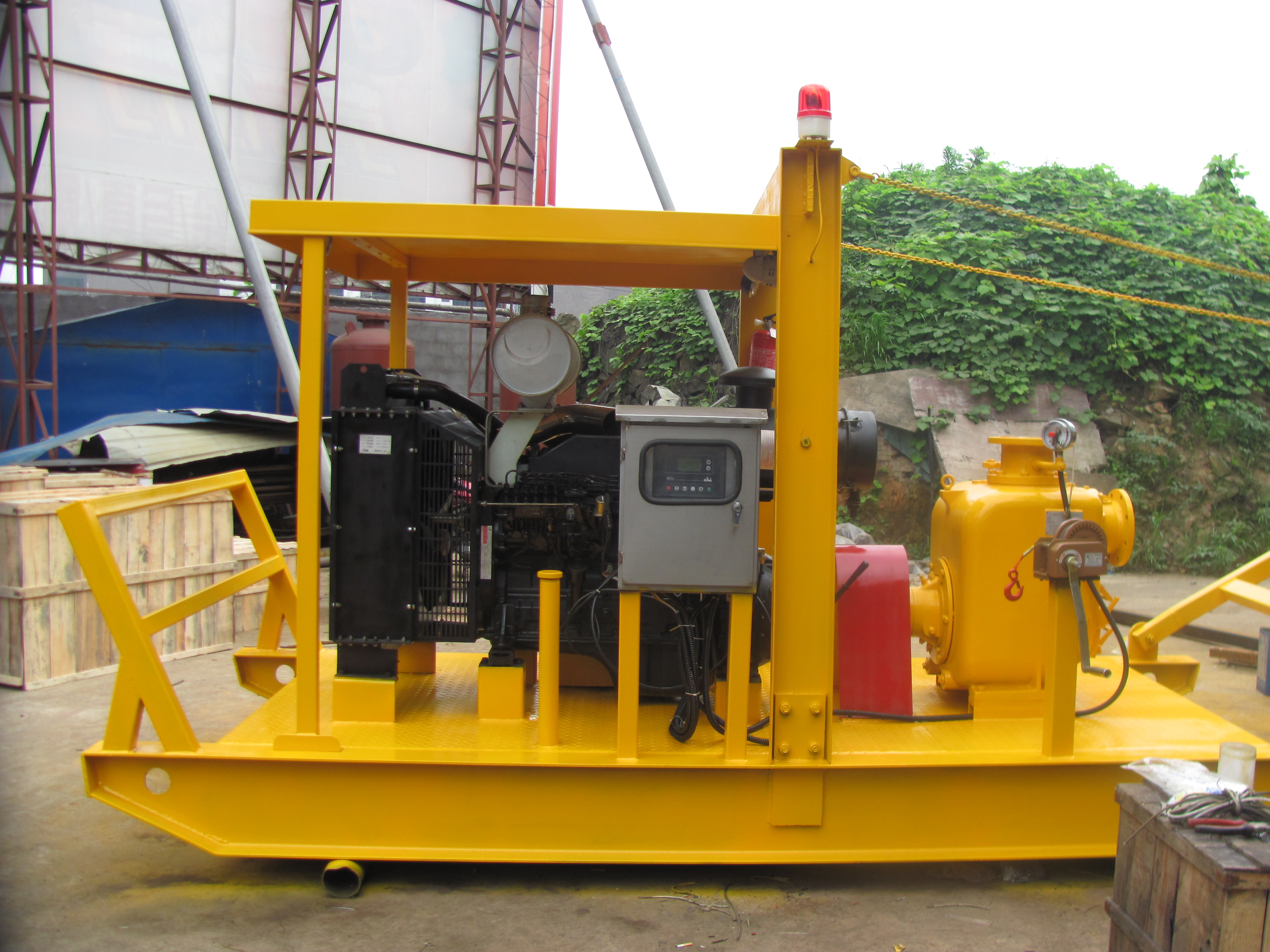 Pompa Sampah Mesin Diesel Jenis Perahu
