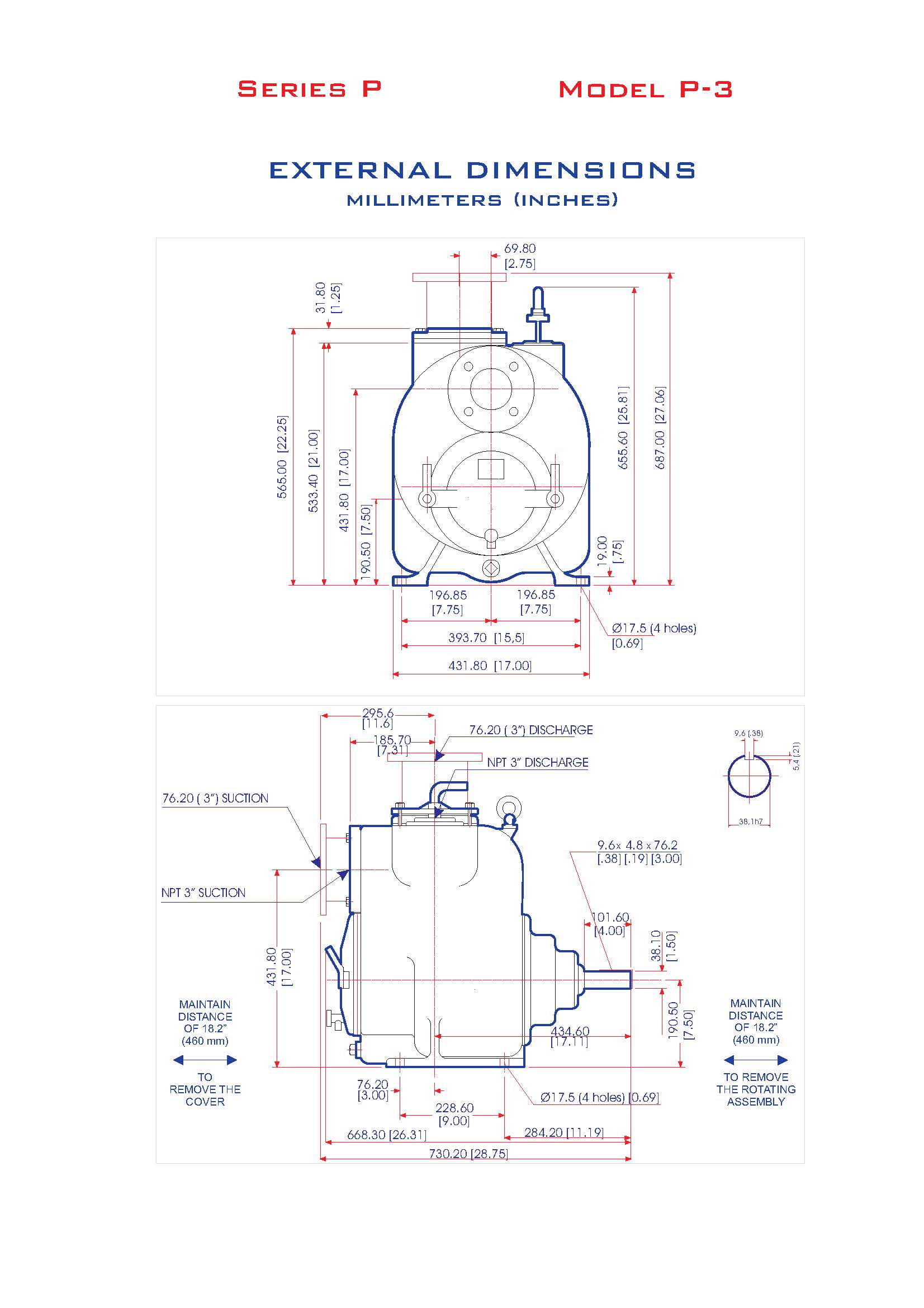 P-3 Dimensions