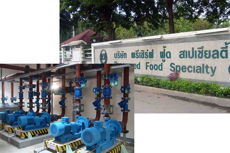 Food Factory Water Supply in Thailand