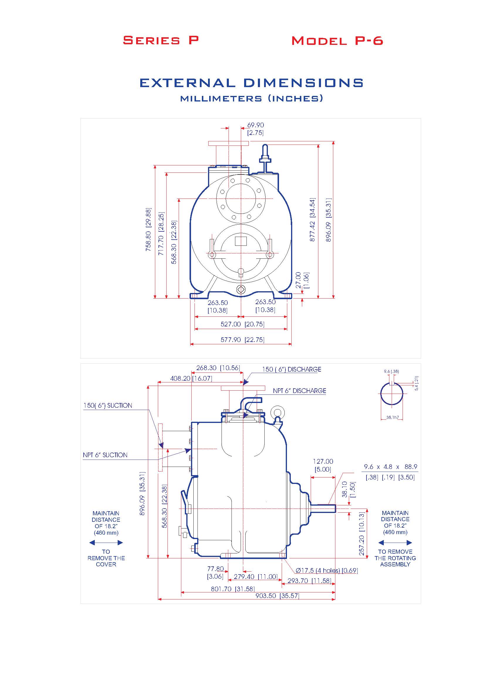 P-6 Dimensions