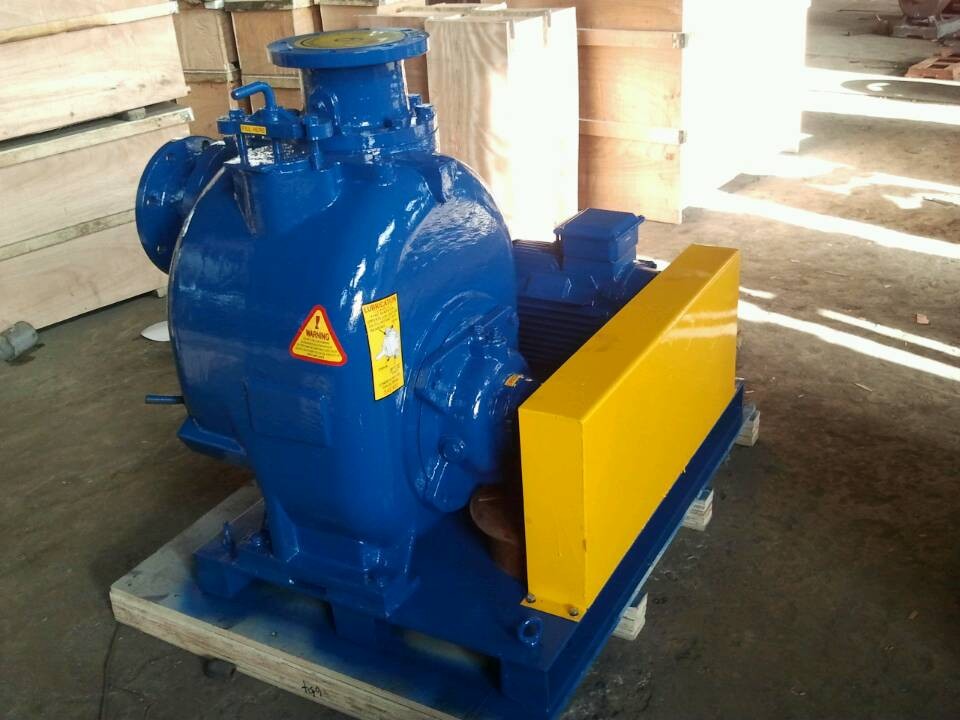Bombea de lixo elétrica de 3 polegadas com priming com impulsor semi aberto